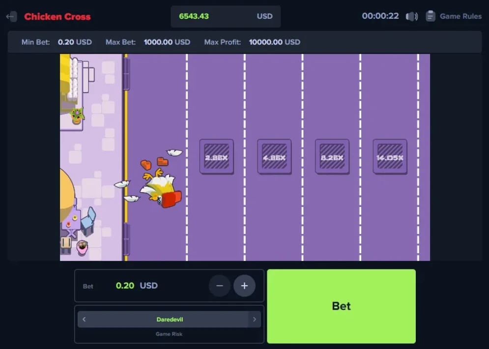 Chicken Cross Game