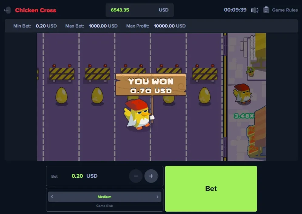 Chicken Cross Game
