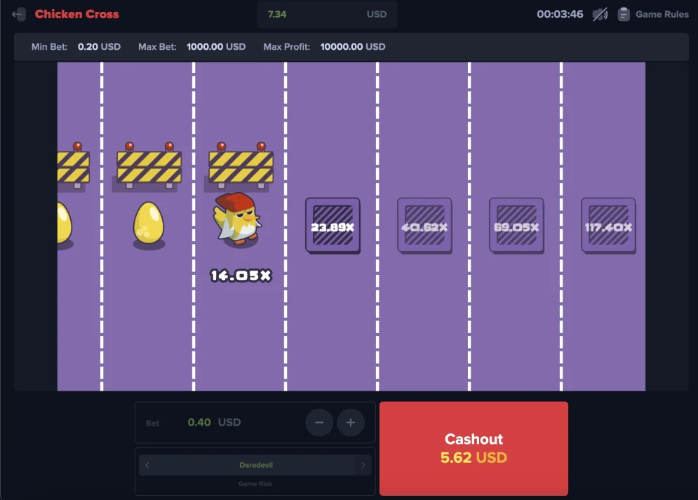 Chicken Cross Game